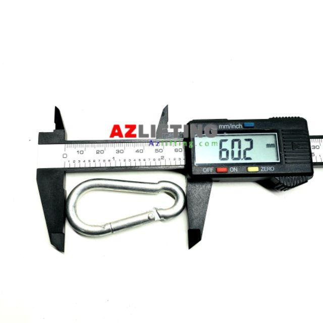 Móc khóa an toàn - móc khóa gài, móc carabiner size 6-12mm