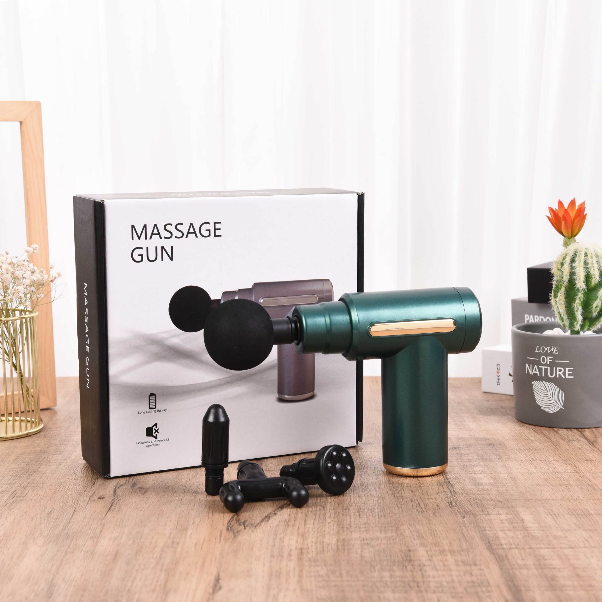 Máy massage Cầm tay dododios Cao Cấp Toàn Thân 4 đầu 6 chế độ - Cổng Sạc USB - Hàng chính hãng dododios