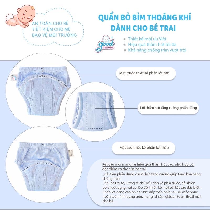 Quần tập bỏ bỉm THOÁNG KHÍ cao cấp dành cho bé 4-17KG