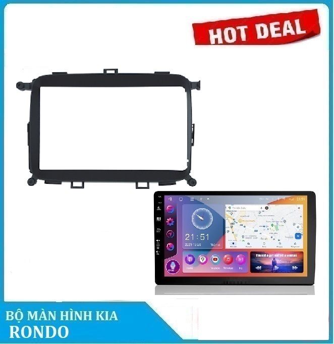 BỘ MÀN HÌNH DVD ANDROID CHO XE OTO A.5 New THEO XE KIA RONDO ram 2gb-rom 32gb chip 8 nhân mạnh mẽ tích hợp Phụ kiện ô tô,camera lùi hành trình .đầu đài DVD oto xem phim,nghe nhạc