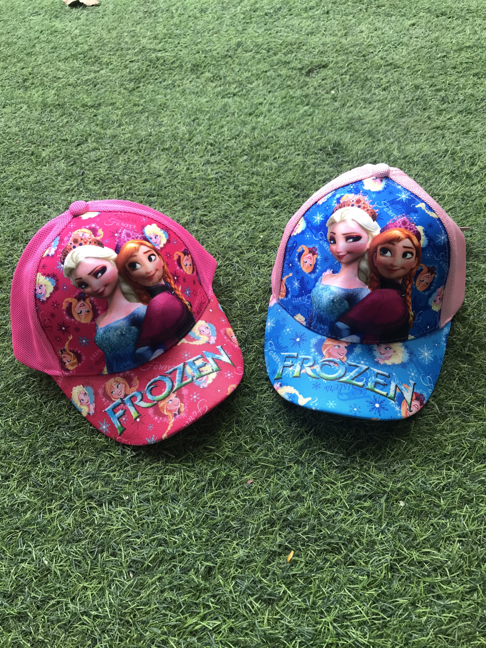 Nón kết lưới hình Frozen 3D màu hồng lợt siêu xinh cho bé gái - PP141893FZL