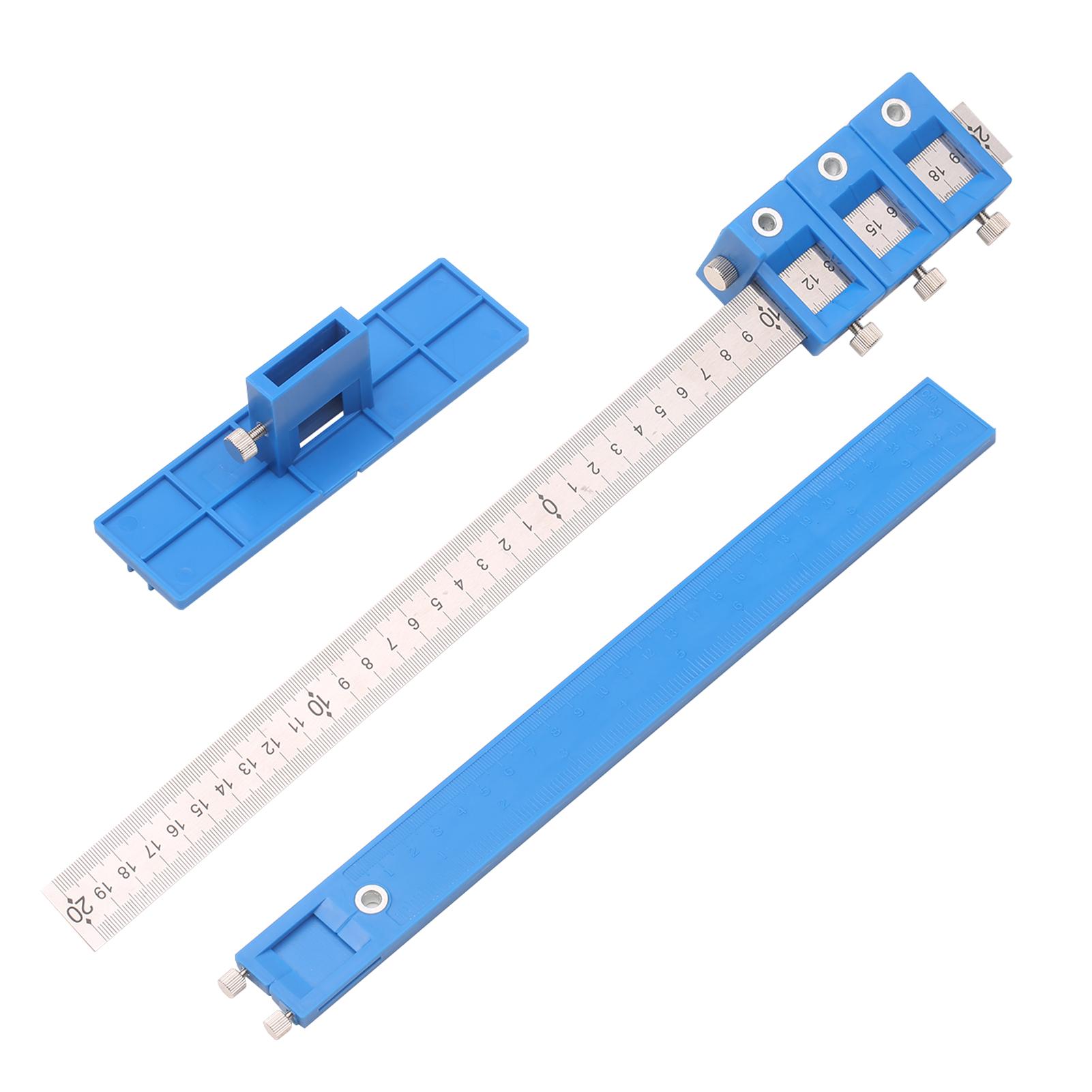 Cabinet Hardware Jig Punch Locator Adjustable Woodworking Drilling Dowelling Tool For Handles Knobs on Doors Drawer Pull