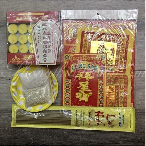 Bài vị, giấy cúng sao Thái Bạch