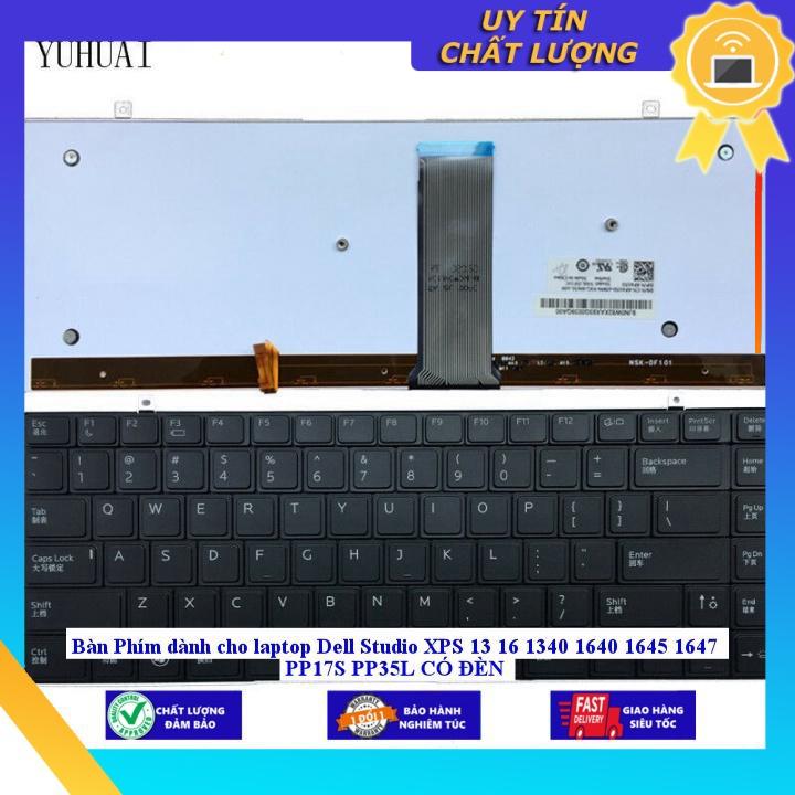Bàn Phím dùng cho laptop Dell Studio XPS 13 16 1340 1640 1645 1647 PP17S PP35L CÓ ĐÈN - Hàng Nhập Khẩu New Seal
