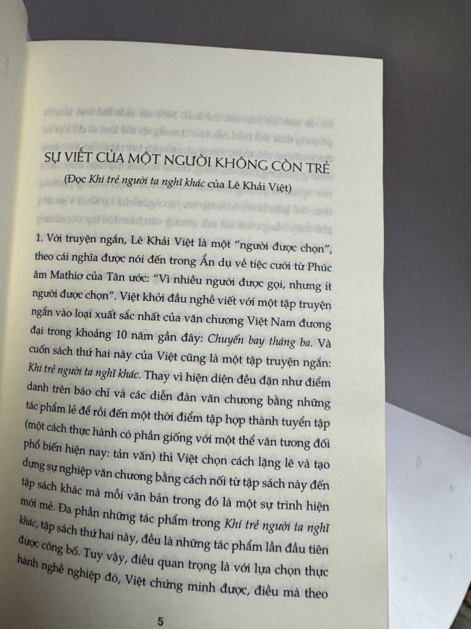 KHI TRẺ NGƯỜI TA NGHĨ KHÁC - Lê Khải Việt - Nhã Nam - Nhà xuất bản Hội Nhà Văn