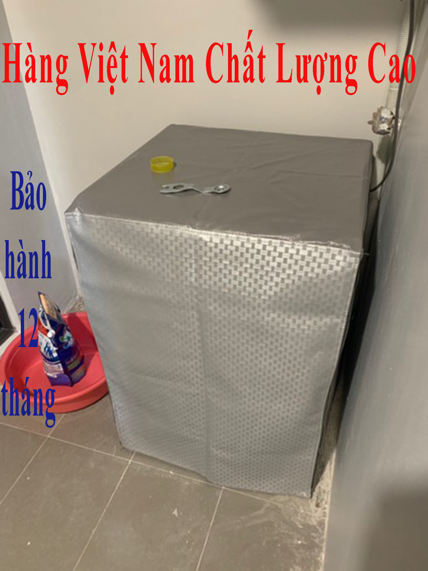 Bọc trùm máy giặt Bạt che máy giặt máy sấy Cửa ngang cửa trước Chất liệu da xịn chống mưa nắng