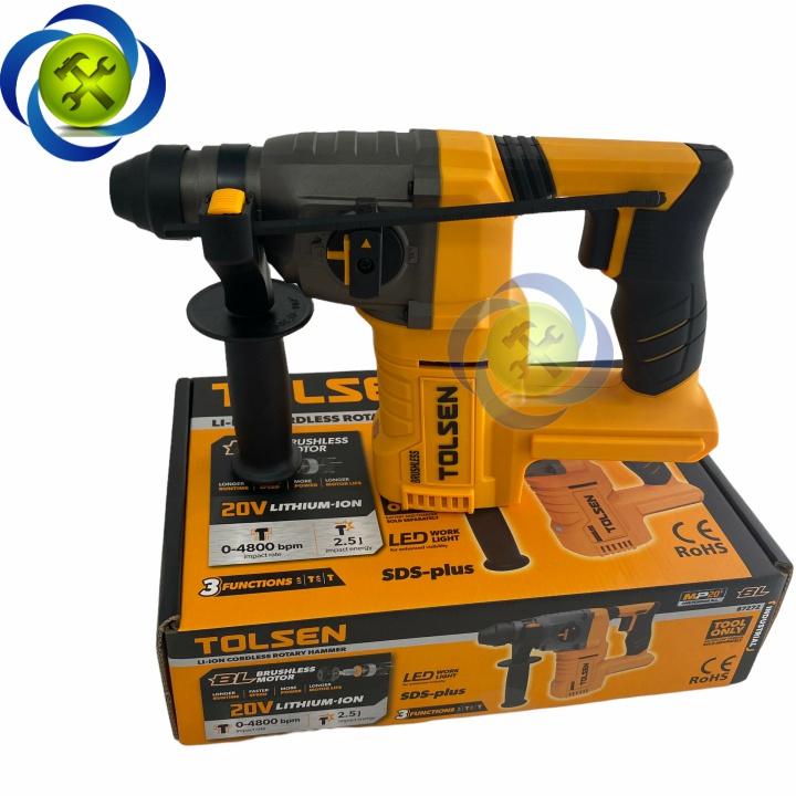 Thân máy khoan bê tông dùng Pin 20V động cơ không chổi than Tolsen 87272
