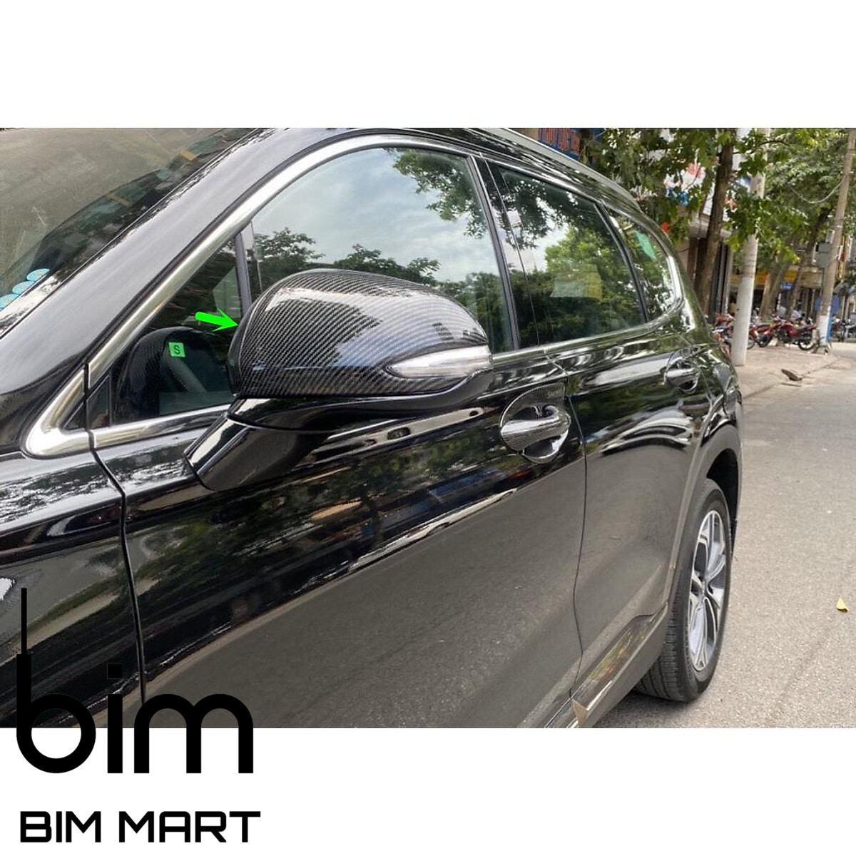 Ốp Gương Vân Carbon Dành Cho Xe Hyundai SantaFe 2019 - 2021