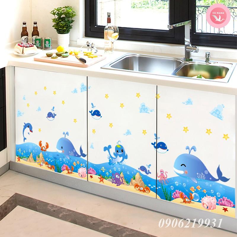 Tranh Dán Tường Cho Bé - Decal Dán Tường Cho Bé - Tranh Dán Cá TE54