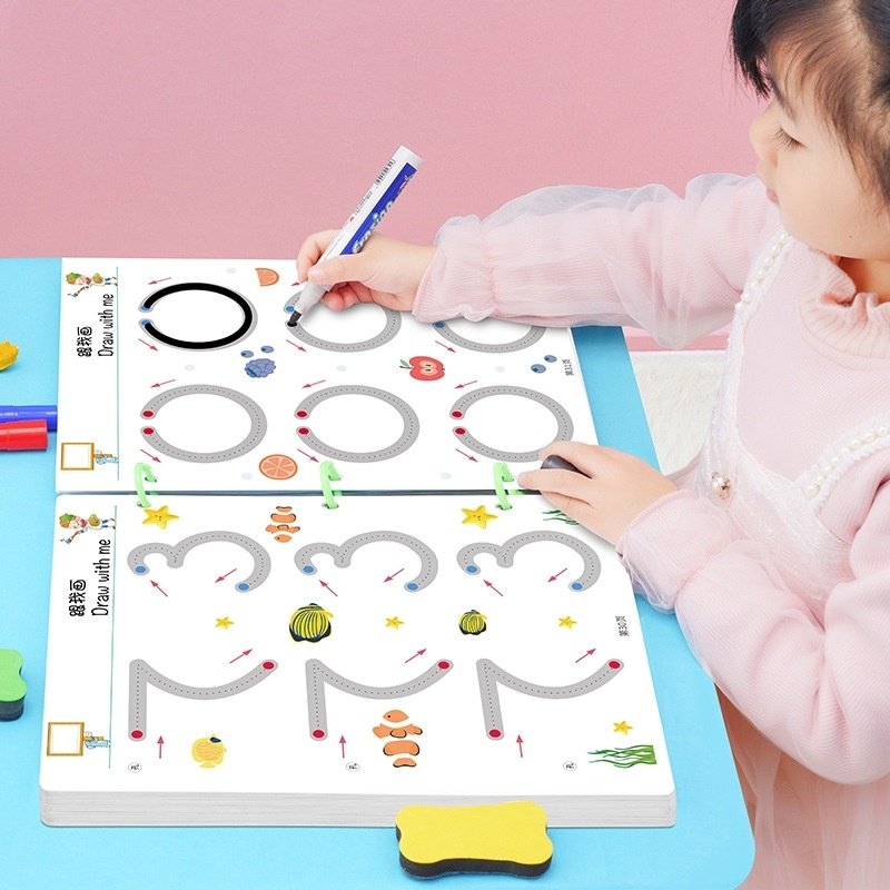 ￼Đồ chơi giáo dục sớm Montessori Baostore vẽ và xóa được cho bé, chất liệu cao cấp, giáo dục sớm cho trẻ từ 1+