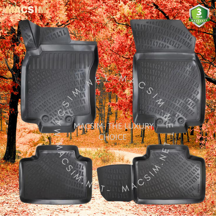 Thảm lót sàn ô tô nhựa TPU Silicon Nissan Xtrail  third generation 2013-2021 Nhãn hiệu Macsim