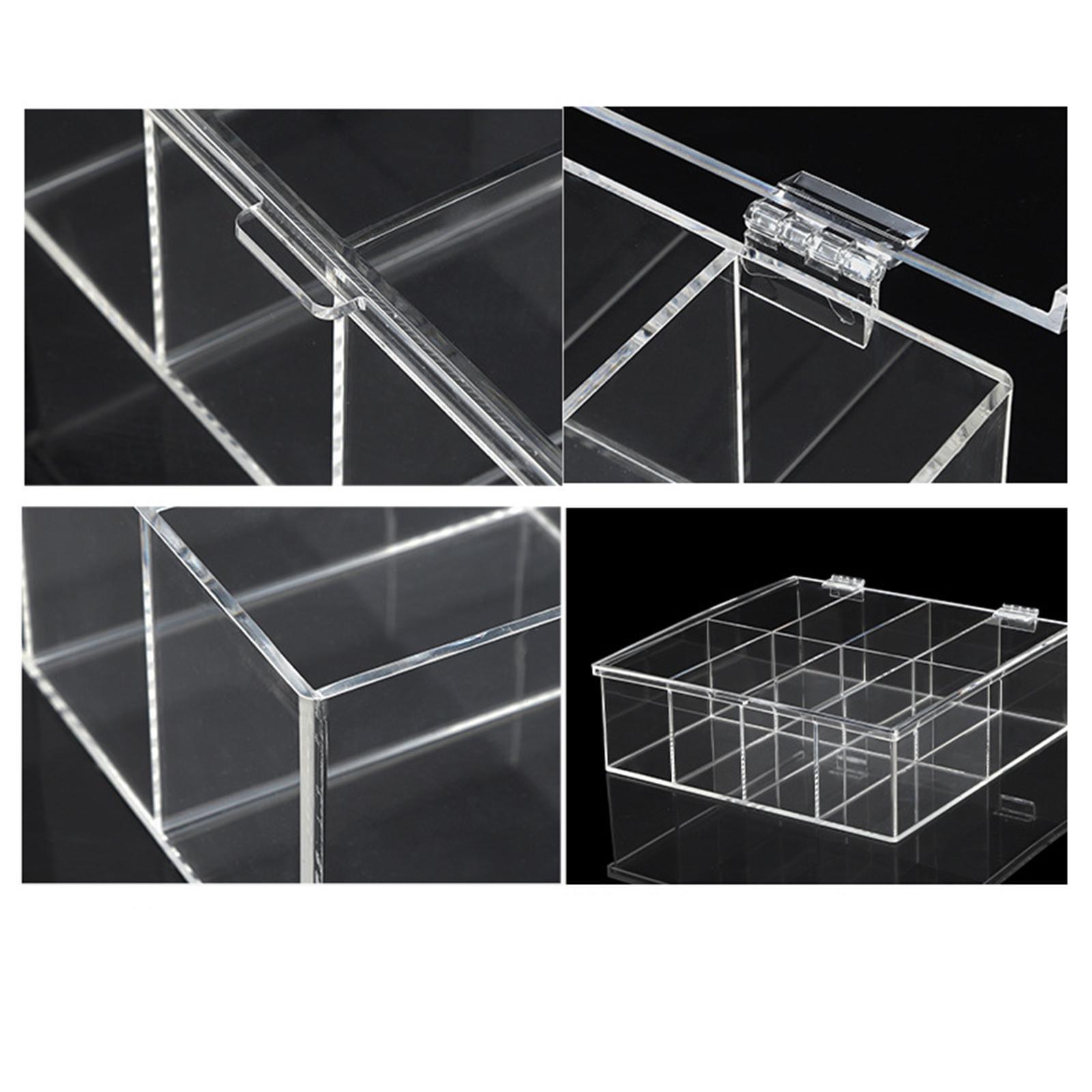 Organizer 8 Compartments Storage Bin Box Display Case for Pantry