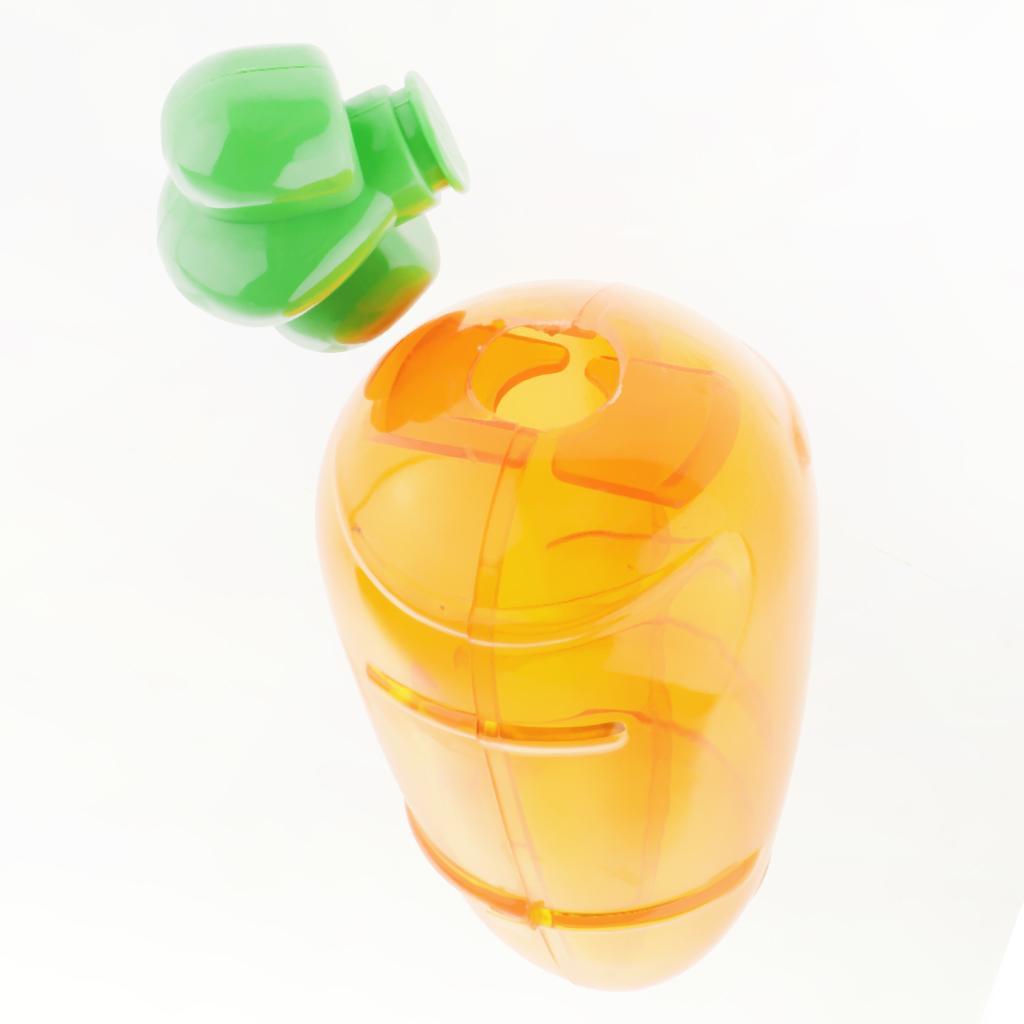 2X 10 Pieces Plastic Carrot Shape Candy Boxes Party Gift Favor Clear Orange