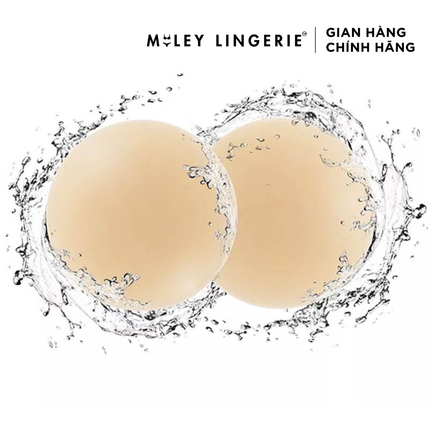 Cặp Miếng Dán Ngực Cho Nữ Matte Silicon Cao Cấp Tái Sử Dụng Nhiều Lần Miley Lingerie