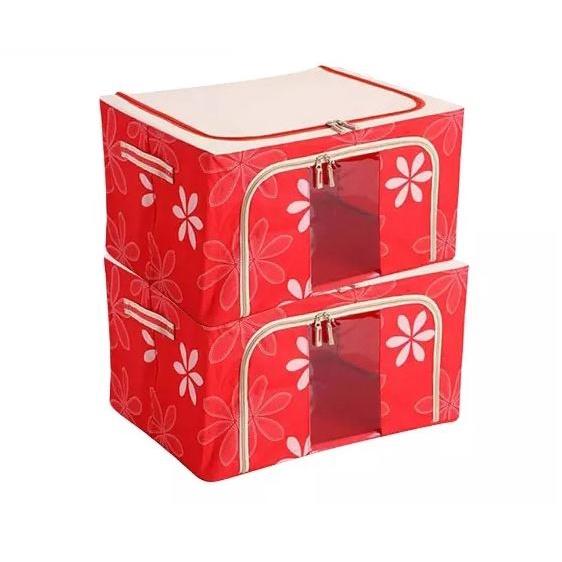 Túi Đựng Chăn Màn Khung Sắt Cao Cấp – Tủ Vải Khung Thép, Quần Áo Gấp Gọn Nhiều Màu - Gia dụng Quyết Thu