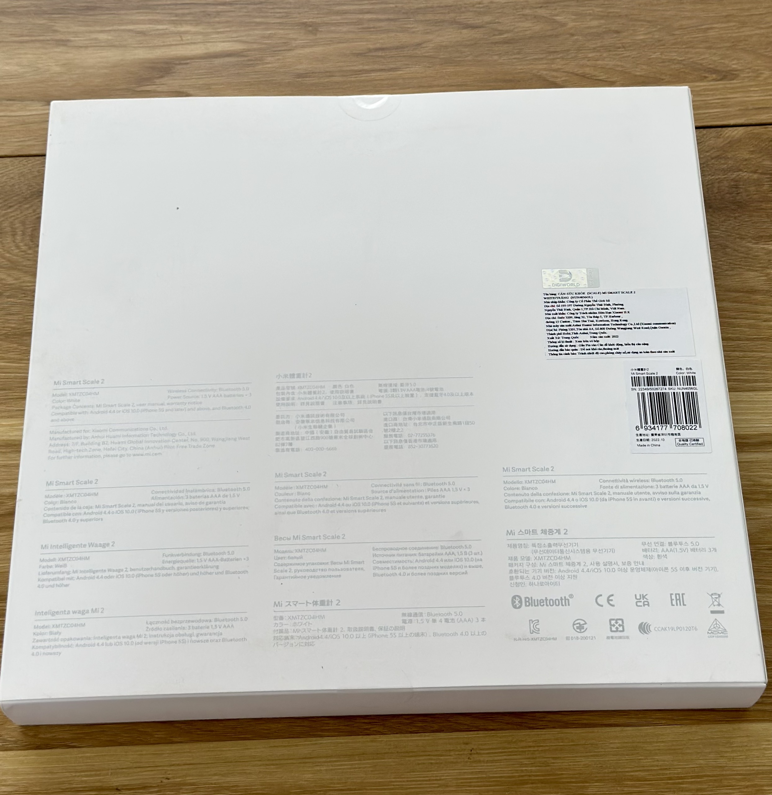 Cân Điện Tử Thông Minh Xiaomi Mi Smart Scale Gen 2 - Hàng chính hãng - Cân thông minh Phân tích chỉ số sức khỏe gia đình