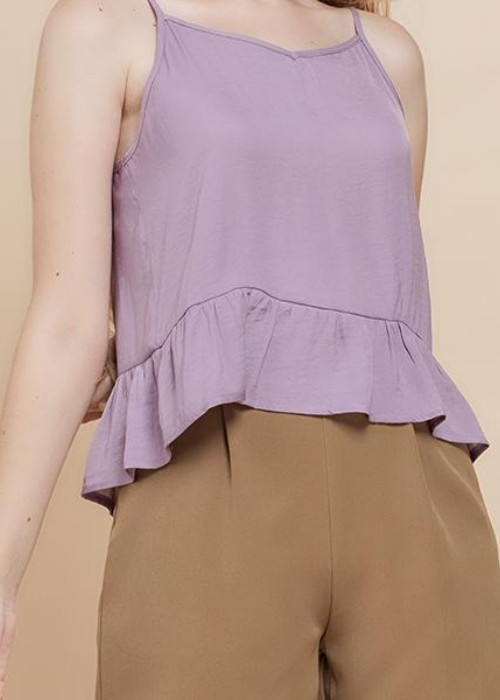 Áo hai dây nữ Callia String purple cổ V (Tím nhạt) - Hàng chính hãng