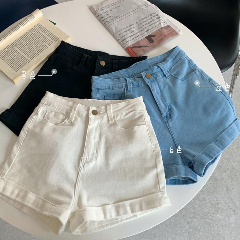 Quần Đùi Denim Lưng Cao Mẫu Mới 42296