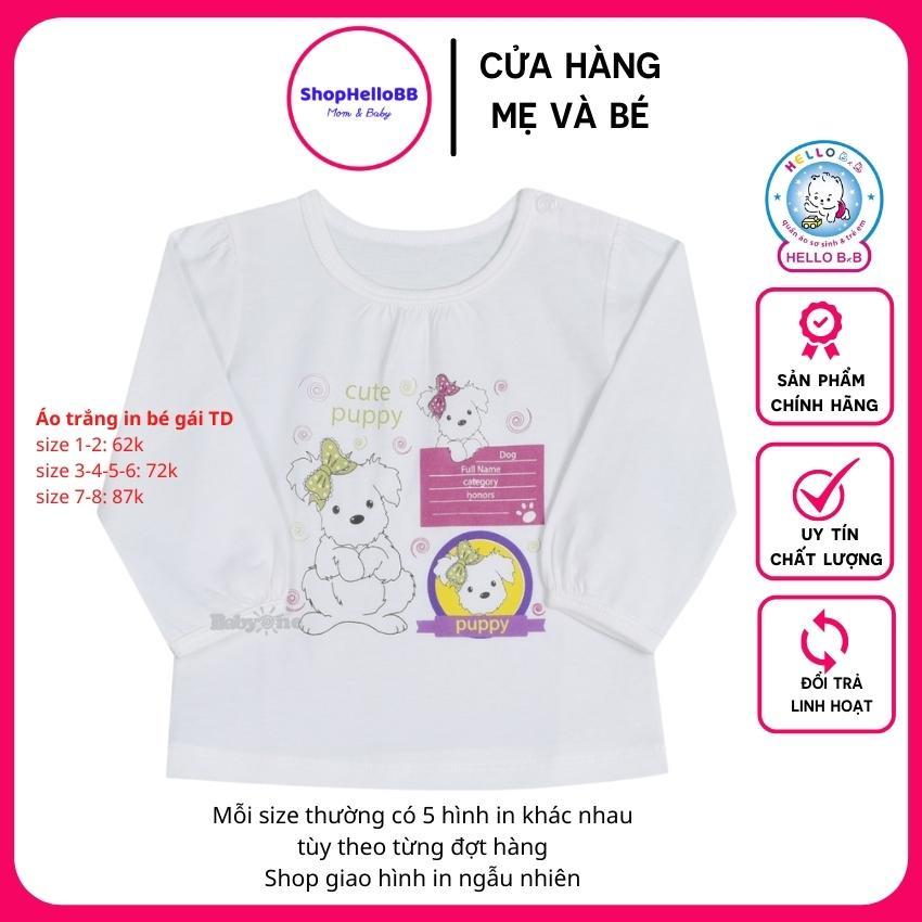 Áo dài in bé gái tay dài Hello B&amp;B (Hình in ngẫu nhiên tùy size) | ShopHelloBB