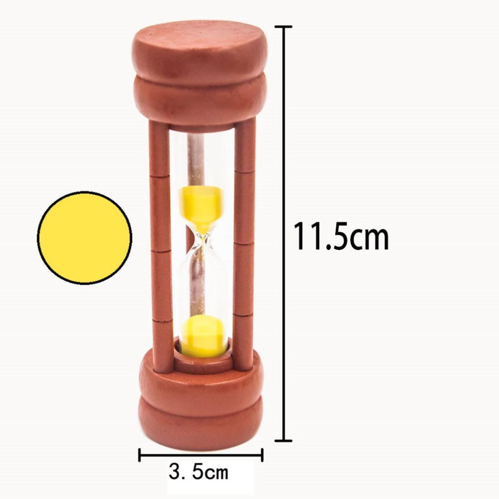 Sand Clock Hourglass Timer for Kitchen Yoga Kid Game -Yellow Sand