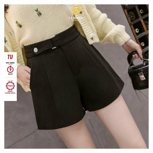 Quần short nữ cạp cao đùi nữ chất liệu vải tuyết mưa bigsize 40 - 75kg ( S01 )