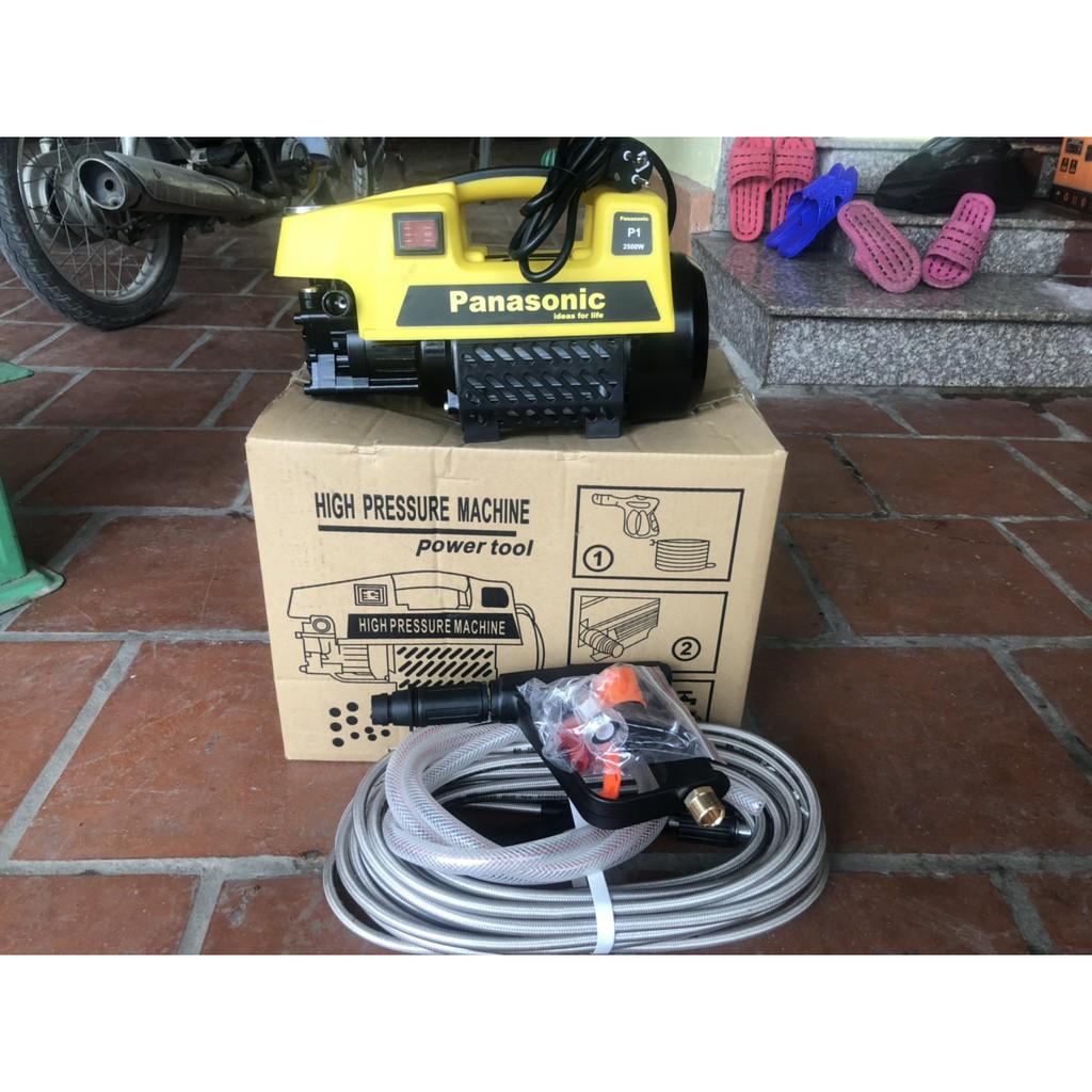 Máy rửa xe mini lõi đồng tặng bình xà phòng
