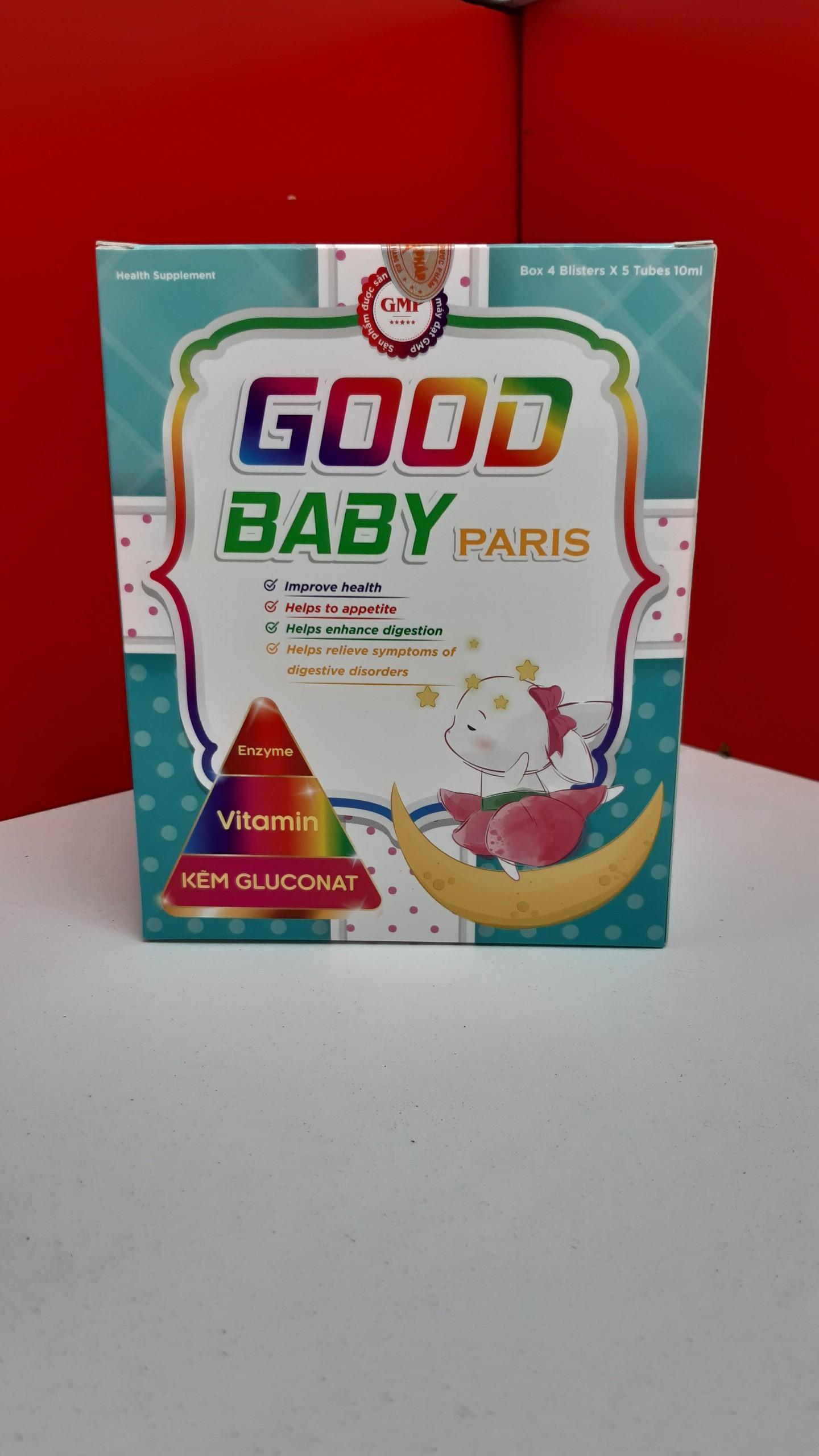 Good Baby Paris - Bổ sung enzyme, axit amin, vitamin, chất xơ cho cơ thể, Giúp ăn Ngon miệng, nâng cao sức khỏe
