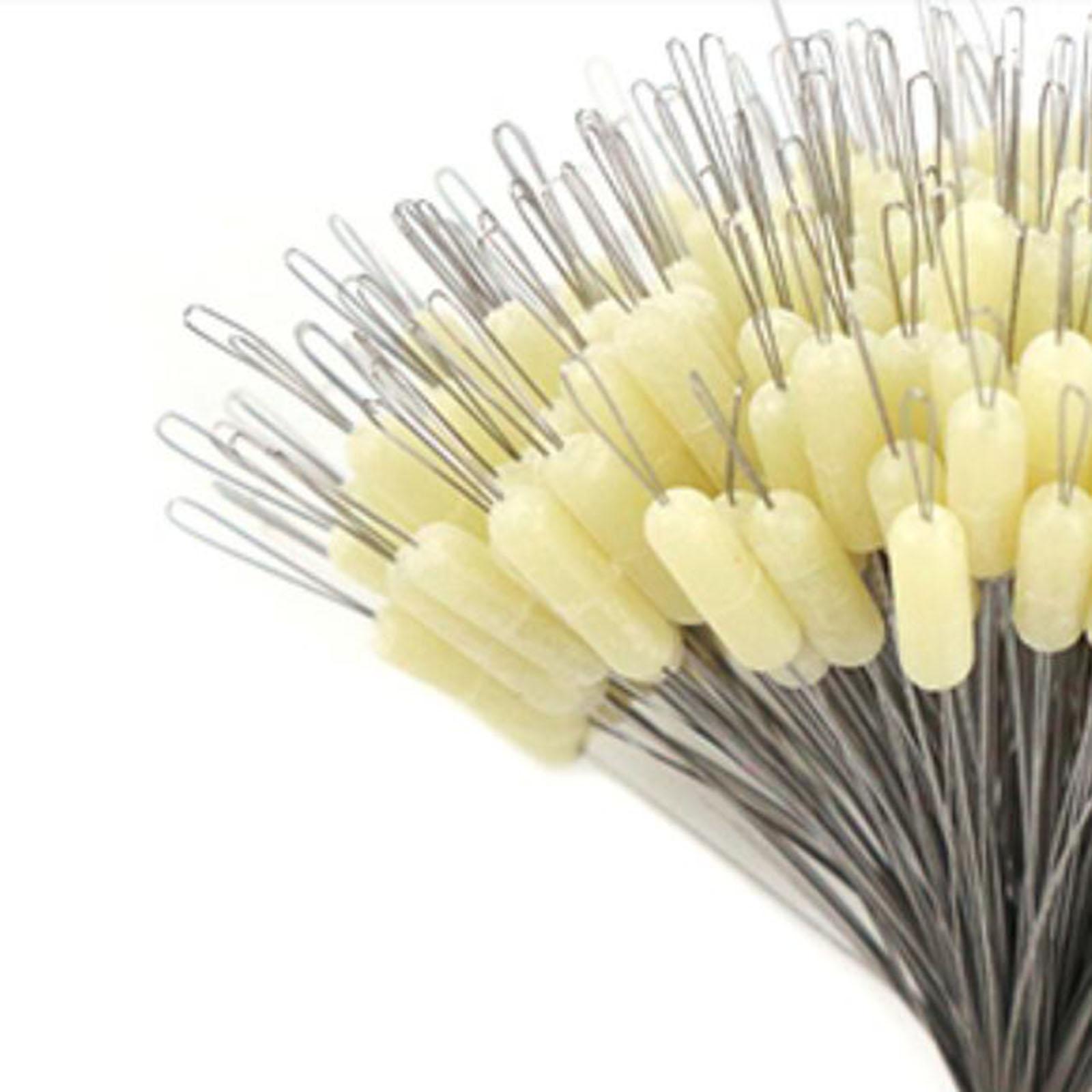 300x Fishing Bobber Stoppers Cylinder Shape Silicone Connector for Rigging