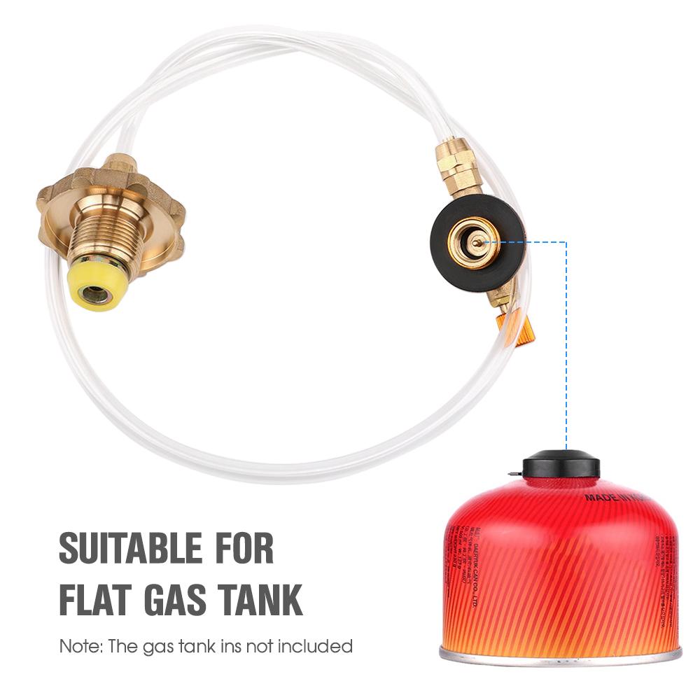 Outdoor Camping Gas Stove Adapter Gas Tank Refilling Pipe Gas Stove Accessories