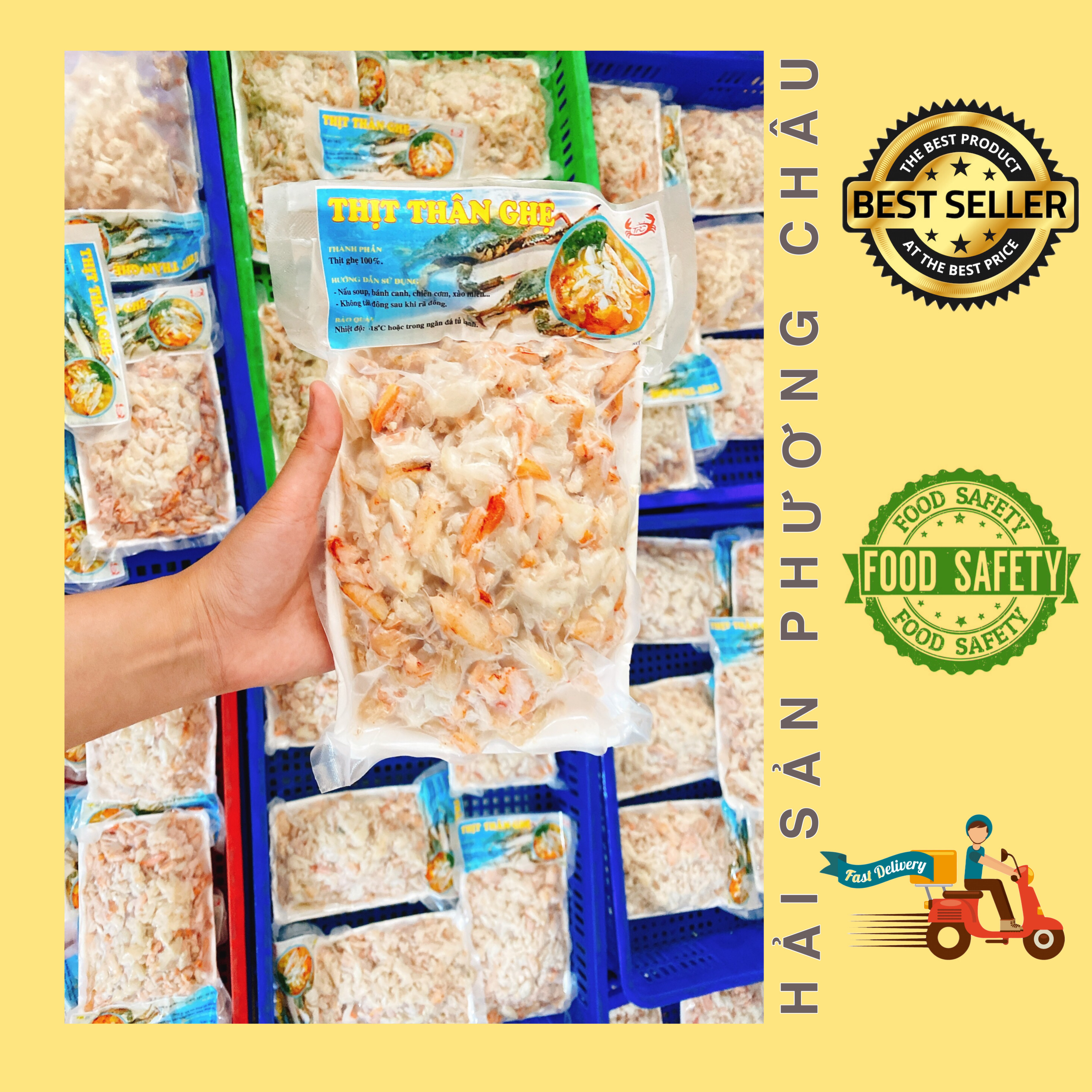 Thịt ghẹ bóc sẵn tươi ngon 500g