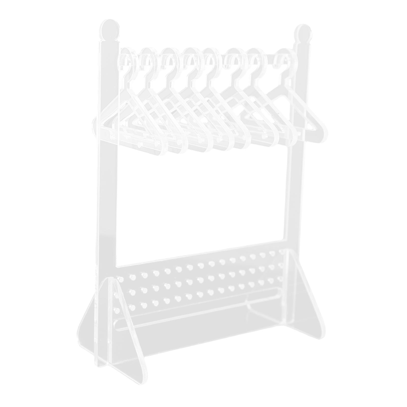 Earring Display Stand Jewelry Organizer with Coat Hanger Decor for Dangle