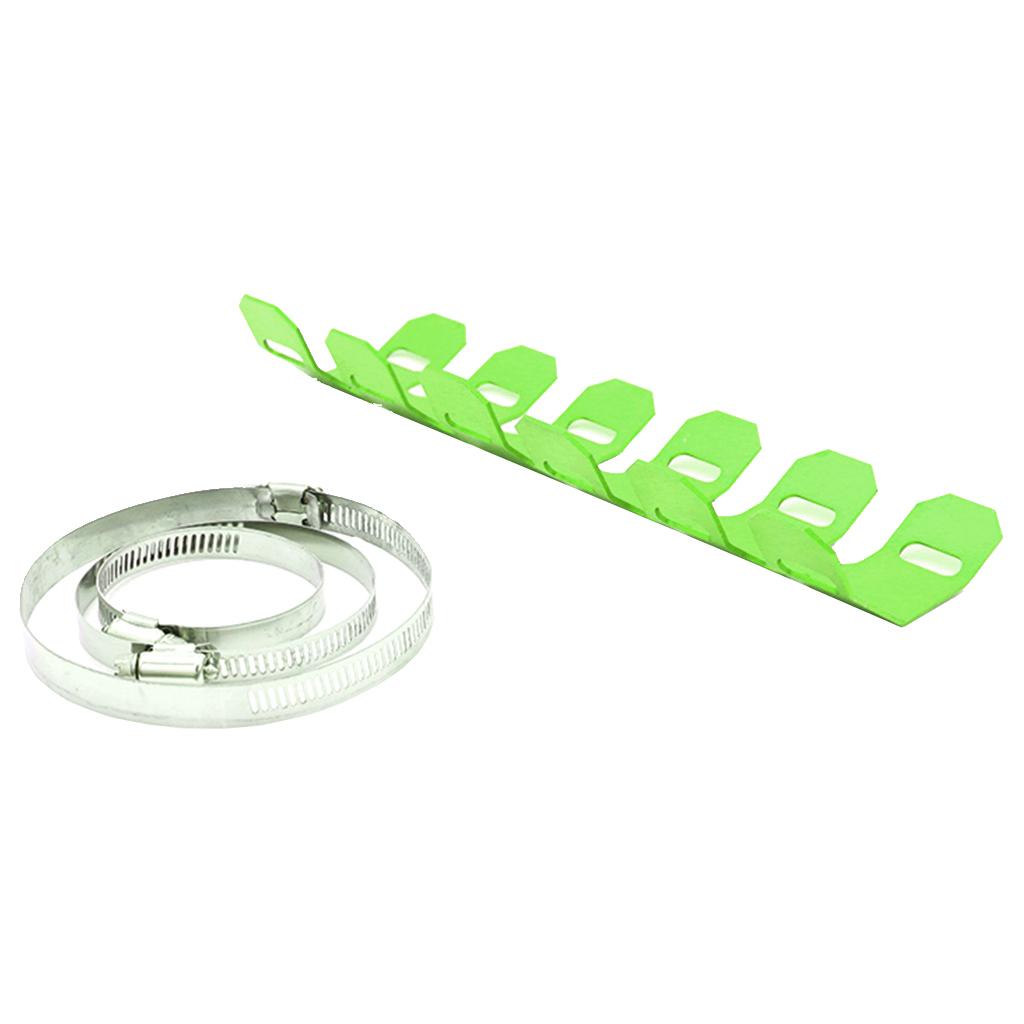 25CM Exhaust Mufflers Anti Hot Aluminum Heat Shield Cover Pipe Leg Protector for 2-stroke Motorcycles Motorbike Motorcross Dirt Bike