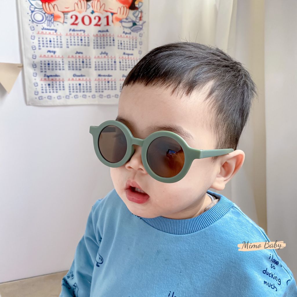 Kính râm gọng tròn đáng yêu cho bé (1-6y) mimo baby K01