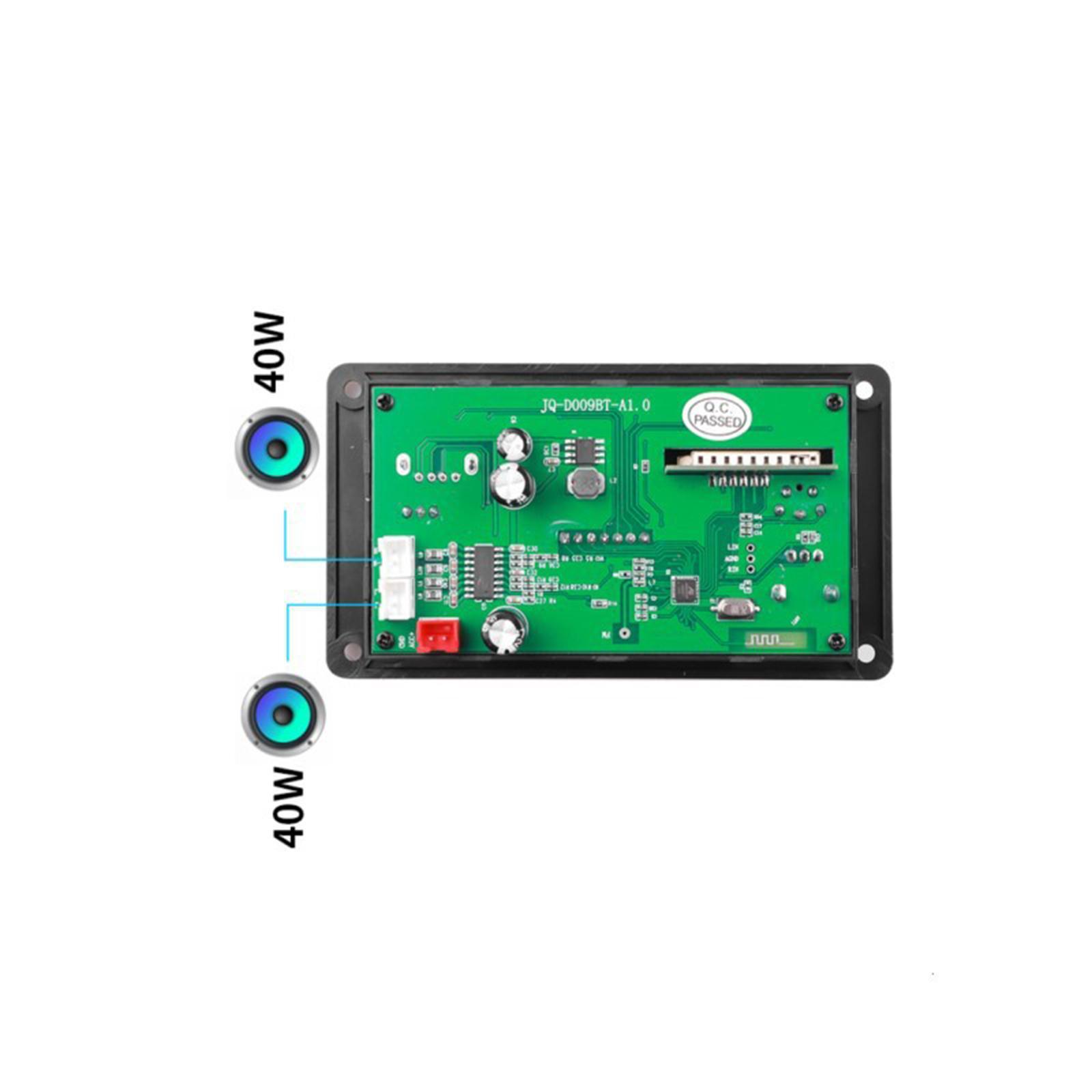 Audio Module USB TF USB FM Car Radio 12V Display Black MP3 Board