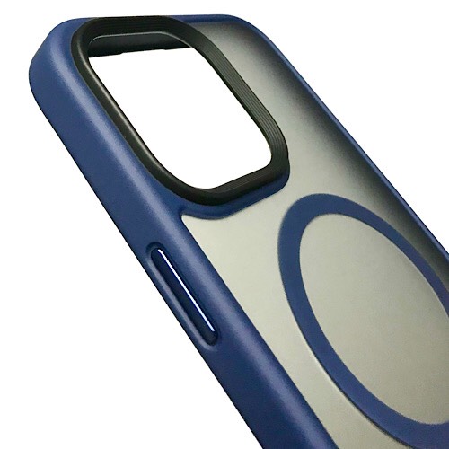 Hình ảnh Ốp lưng cho iPhone 15 Pro Max hiệu Likgus Mag Safe nhám viền màu chống sốc (Chống vân tay) - Hàng nhập khẩu