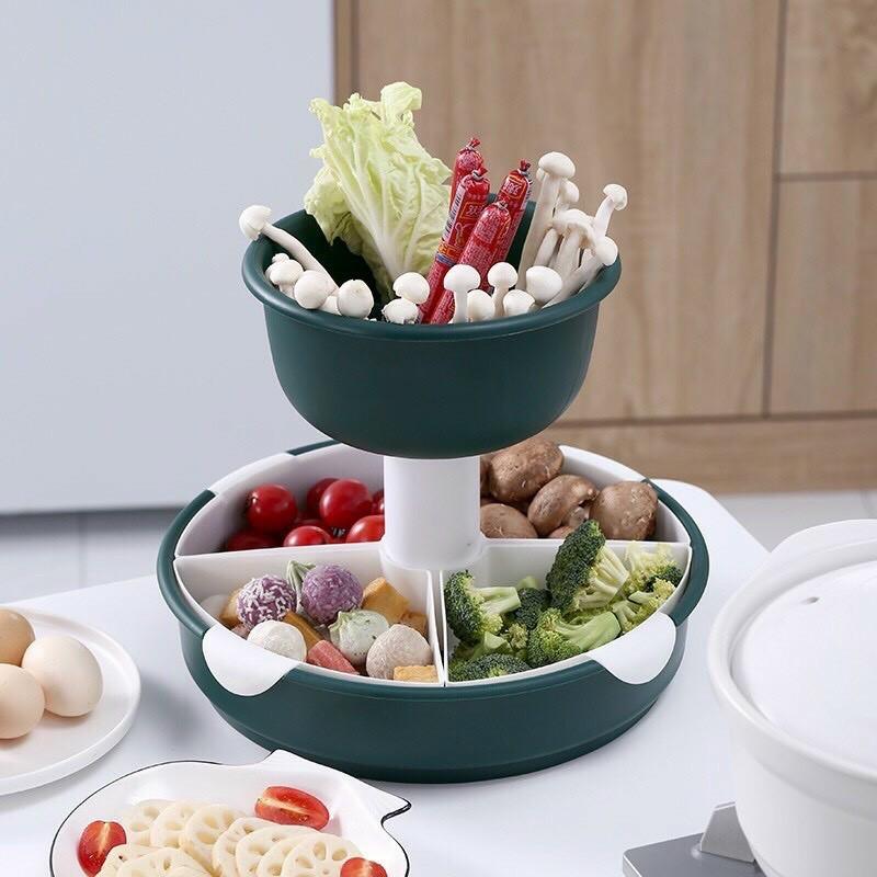 PVN22655 Kệ đựng rau,củ đa năng 3 tầng xoay 360 độ T2