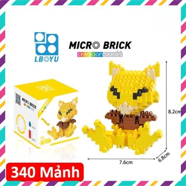 Đồ Chơi Lắp Ráp 3D Hình  Pikachu, Từ 240 - 380 mảnh, Full Box Hàng Cao Cấp