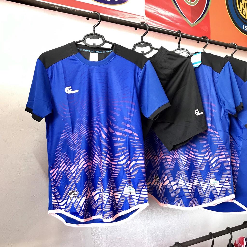 Mẫu quần áo đá banh dành cho vua phủi vải gai lạnh Riki CV C100 xanh