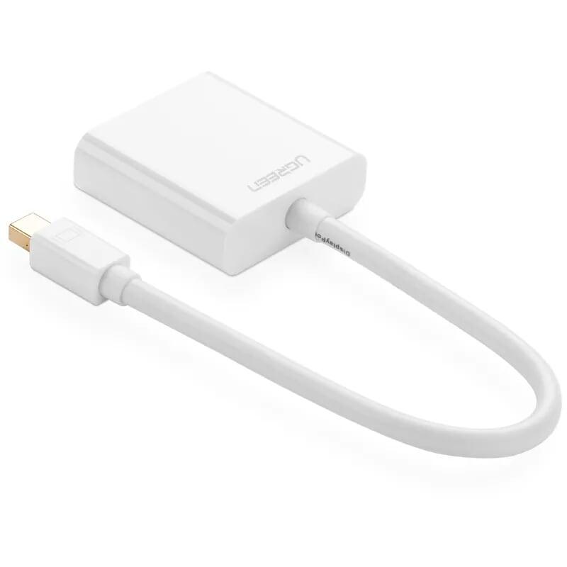 Ugreen UG10458MD113TK Màu Trắng ABS Cáp chuyển đổi Mini DP sang VGA 1920x1080 60Ghz - HÀNG CHÍNH HÃNG
