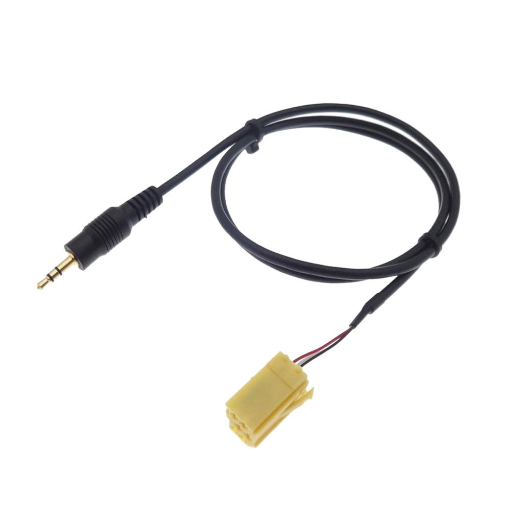 Car 3.5MM ABS AUX Input Adapter Cable Line for Peugeot 206 207 307 308 Citroen Sega RD9 2007-2009 2010 2011 2012 2013 2014 2015