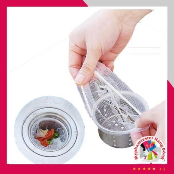 Combo 100 Túi Lọc Rác, Lọc Rác Thức Ăn Thừa Thông Minh Cho Bồn Rửa Chén Bát