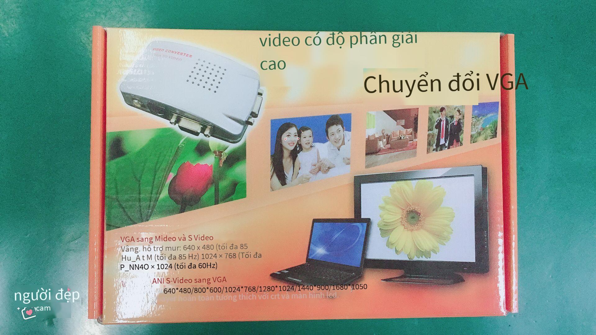 Khuyến mại cáp VGA to AV máy tính sang TV PC to TV converter HD 1080P