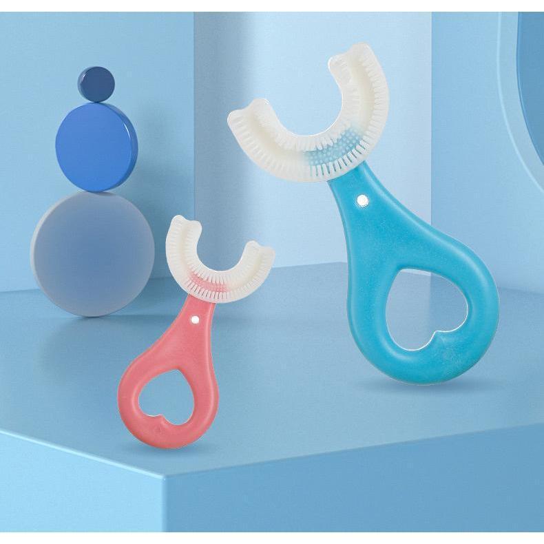 Bàn Chải Đánh Răng Hình Chữ U Cho Bé Xoay 360 Độ