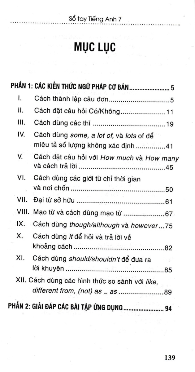 Sổ Tay Tiếng Anh Lớp 7 _HA