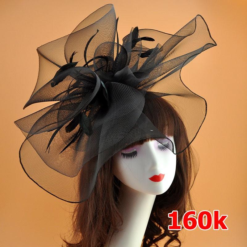 Mũ lưới đen chụp hình cô dâu - thời trang
