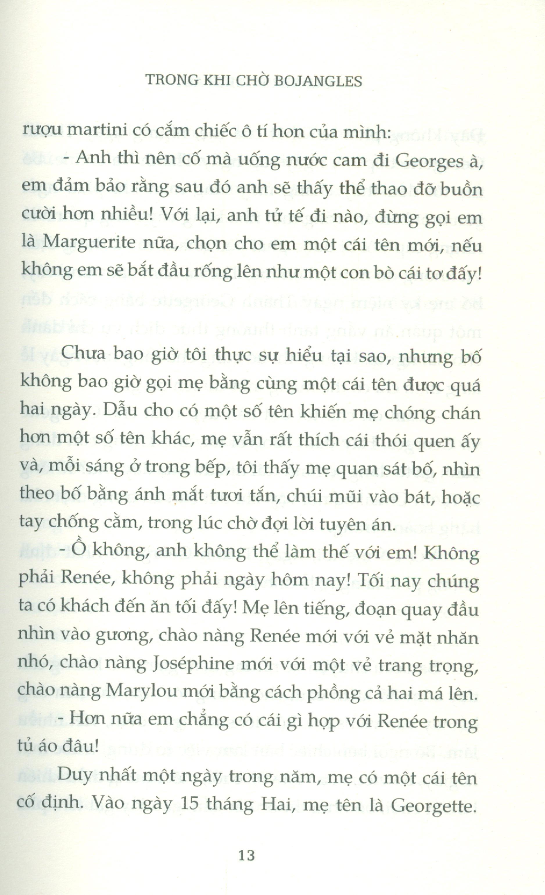 Trong Khi Chờ Bojangles