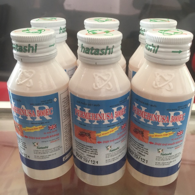 Chế Phẩm Diệt muỗi Permethrin 50EC -100ml - Sử dụng nhúng màn và phun trực tiếp