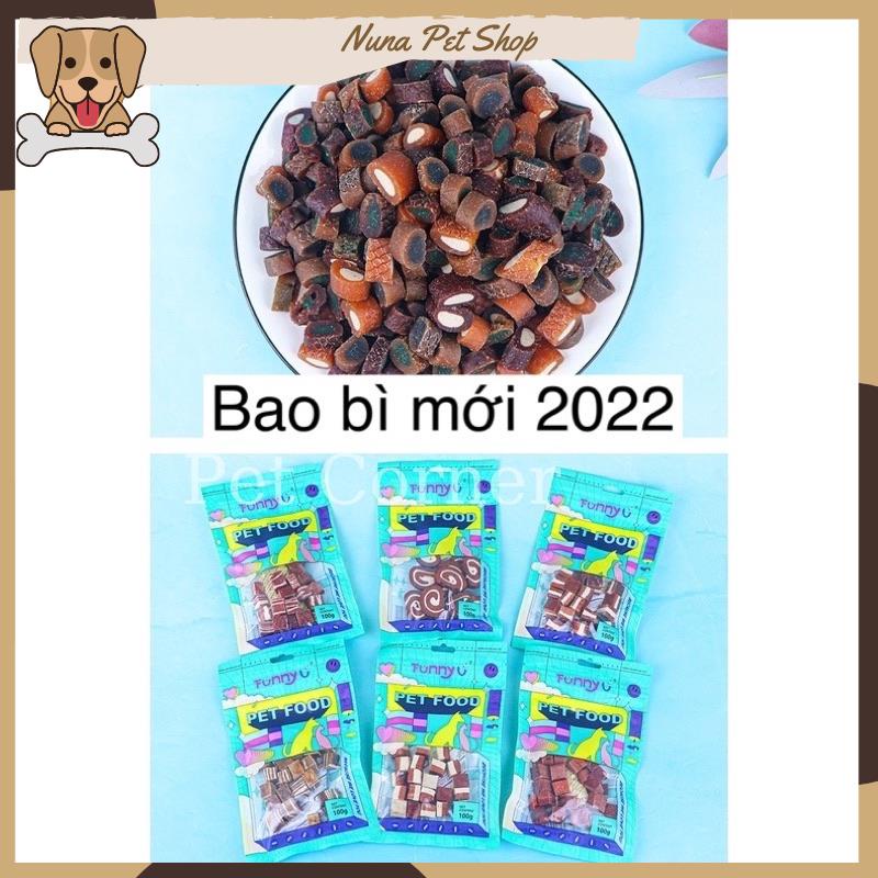 [ĐỦ VỊ] Bánh thưởng cho chó Karamo Sumiho gói 100gr - Bò &amp; sữa