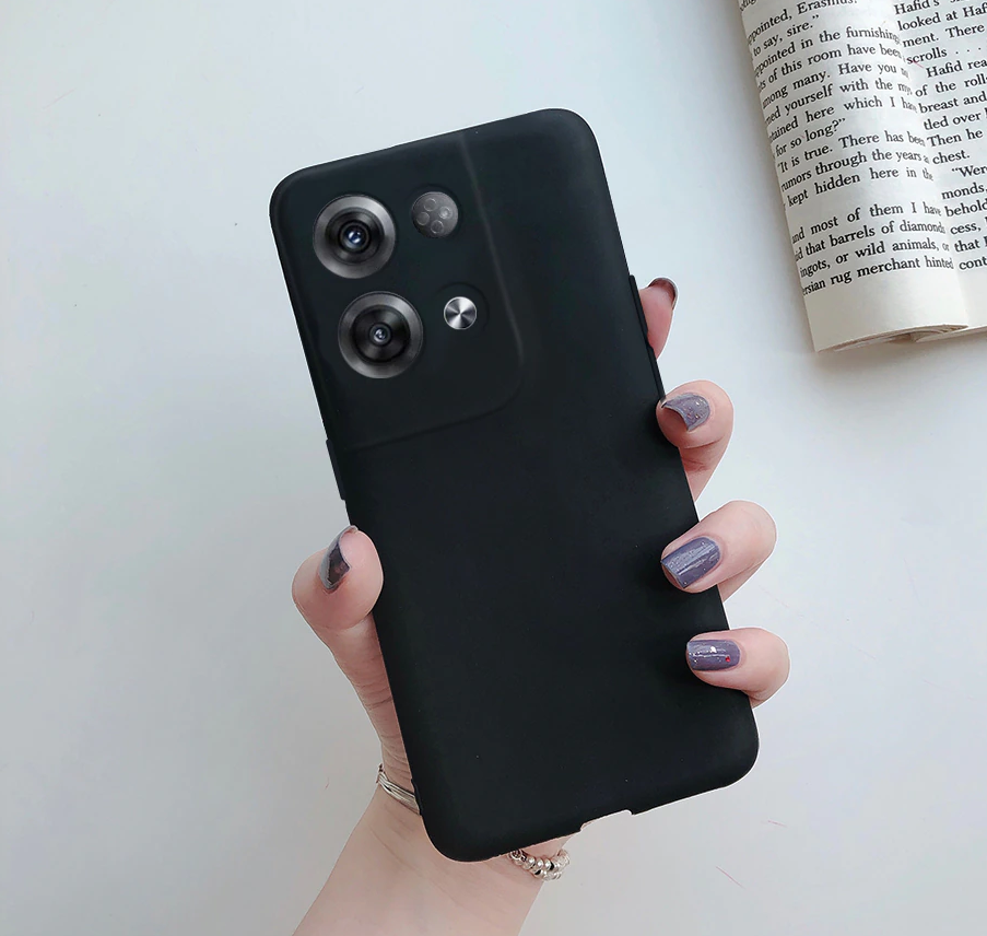 Ốp lưng dẻo mỏng dành cho OPPO Reno 8 5G - Màu đen