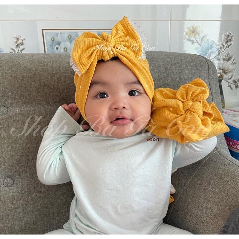 Mũ turban cho bé